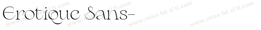 Erotique Sans字体转换